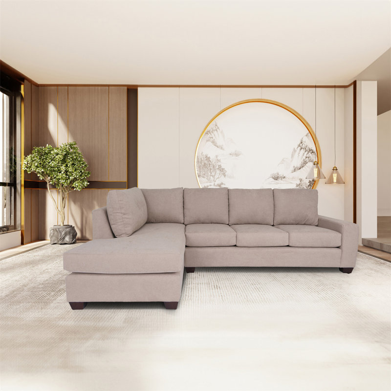 Wood frame sectional sofa sales